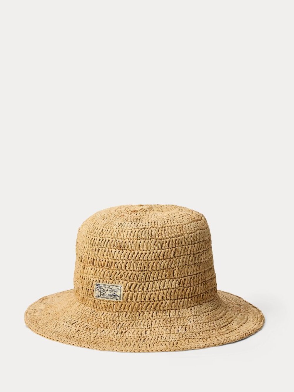 Polo Ralph Lauren Raffia Bucket Hat OS NWT